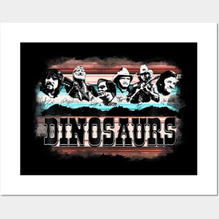 Western Country Music Legends Dinosaurs Serape Posters and Art